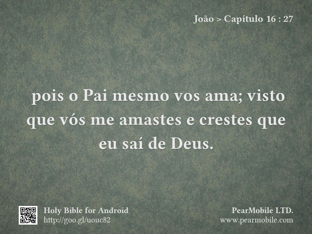 João, Capítulo 16:27